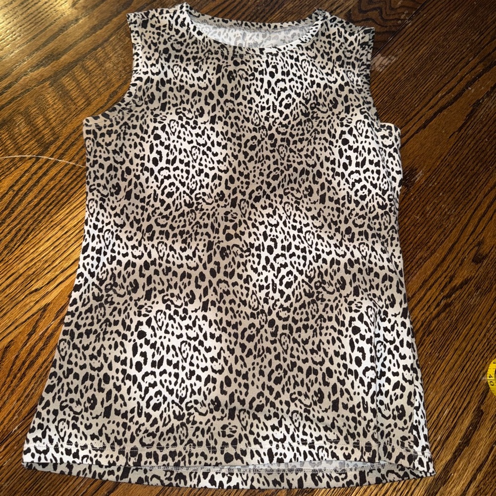 Leopard Tank Blouse
